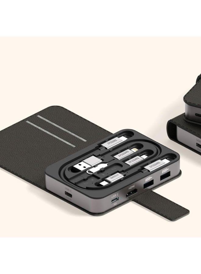 epicarma 6-in-1 USB-C Hub & Cable Kit – Foldable Type-C Dock with Power Delivery, High-Speed Data Transfer, Universal Adapter for Laptop, Smartphone & Tablet - Image 2